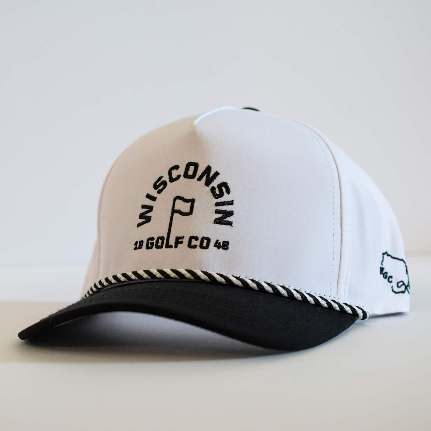 Wisconsin Golf Co Flagstick Performance Hat - White