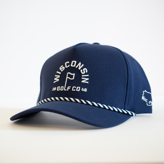 Wisconsin Golf Co Flagstick Performance Hat - Navy