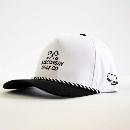 Wisconsin Golf Co Performance Hat - White