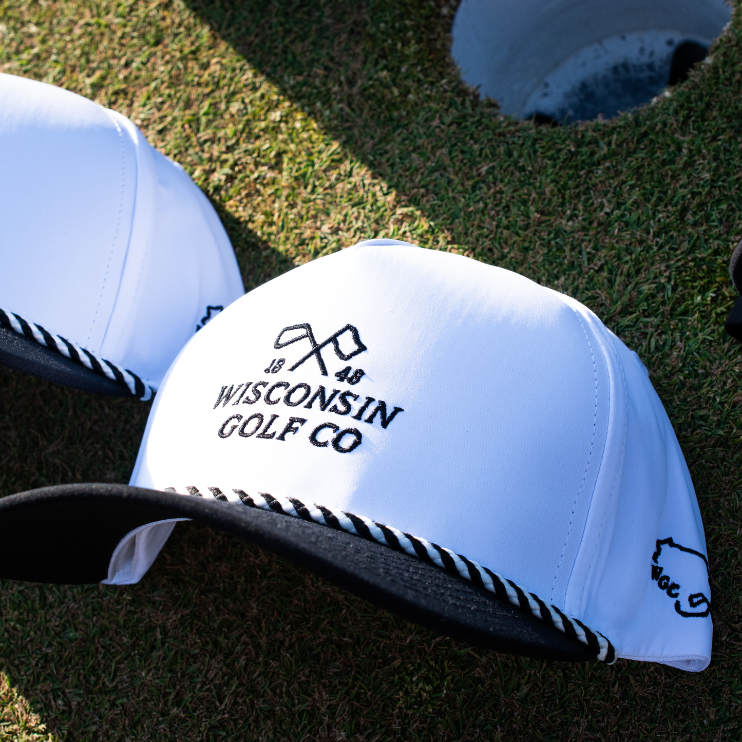 Wisconsin Golf Co Performance Hat - White