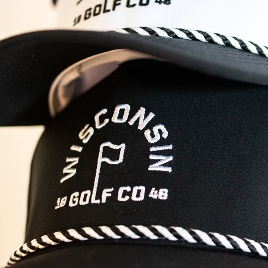 Wisconsin Golf Co Flagstick Performance Hat - Black