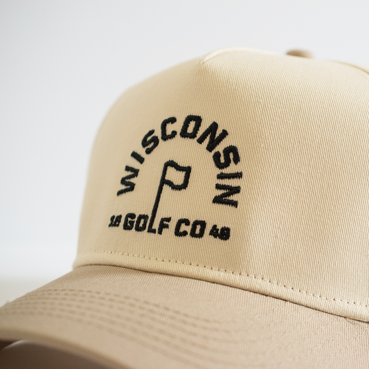 Wisconsin Golf Co Flagstick Everyday Hat - Tan