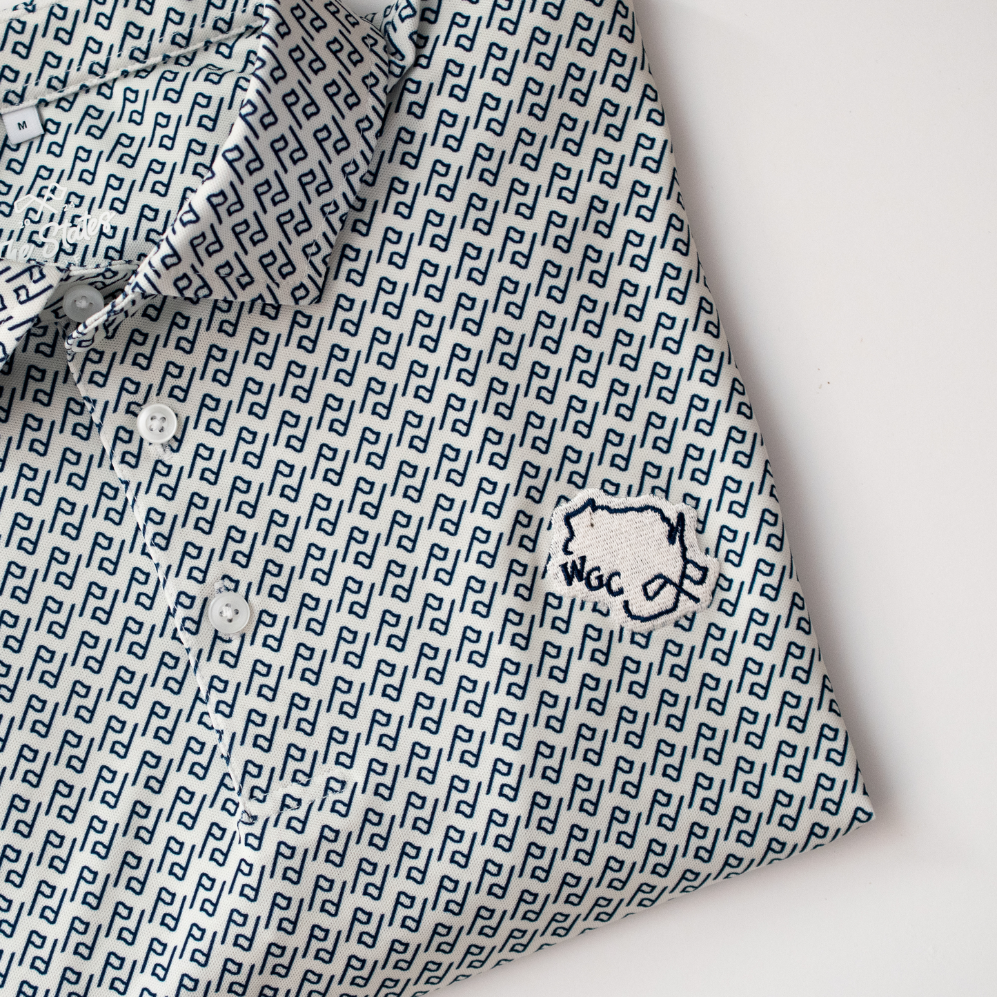 Wisconsin Golf Oat Flag Polo