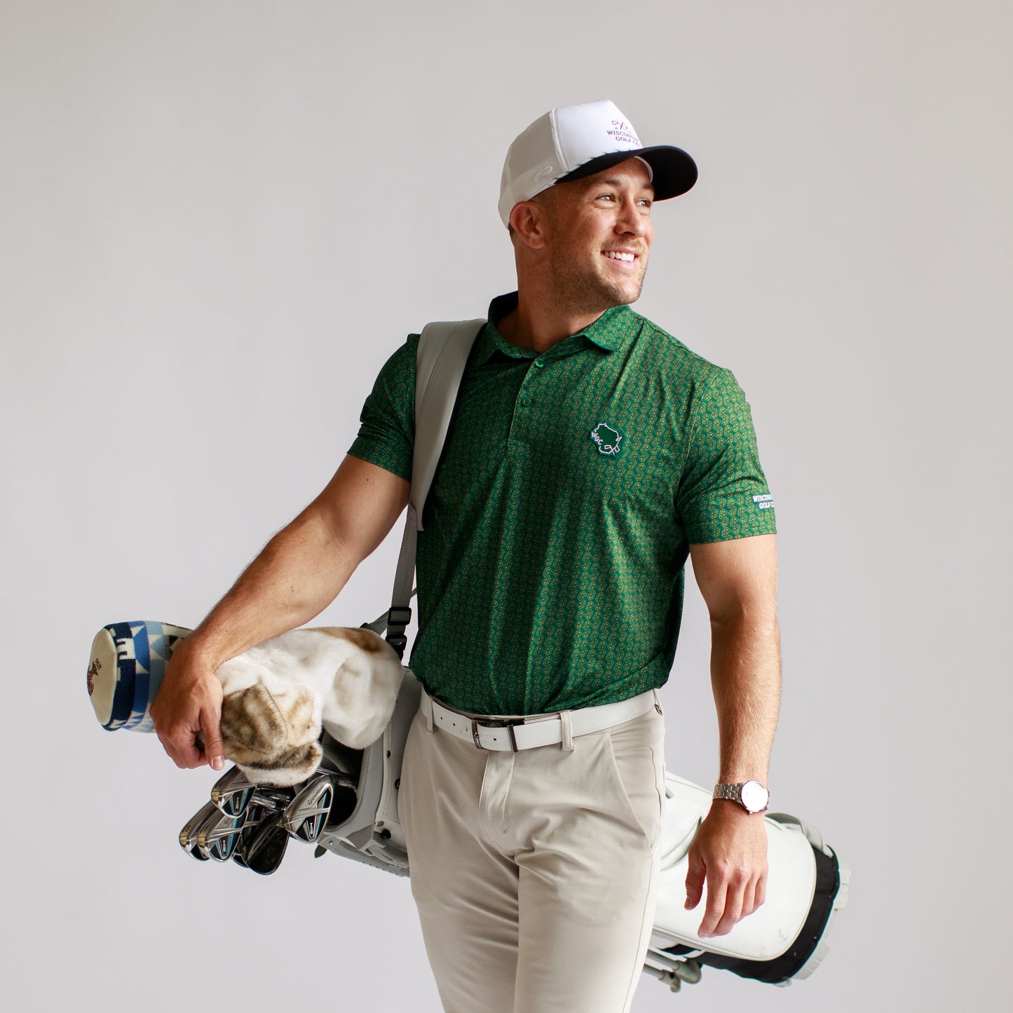 Wisconsin Golf Packers Cheesehead Polo