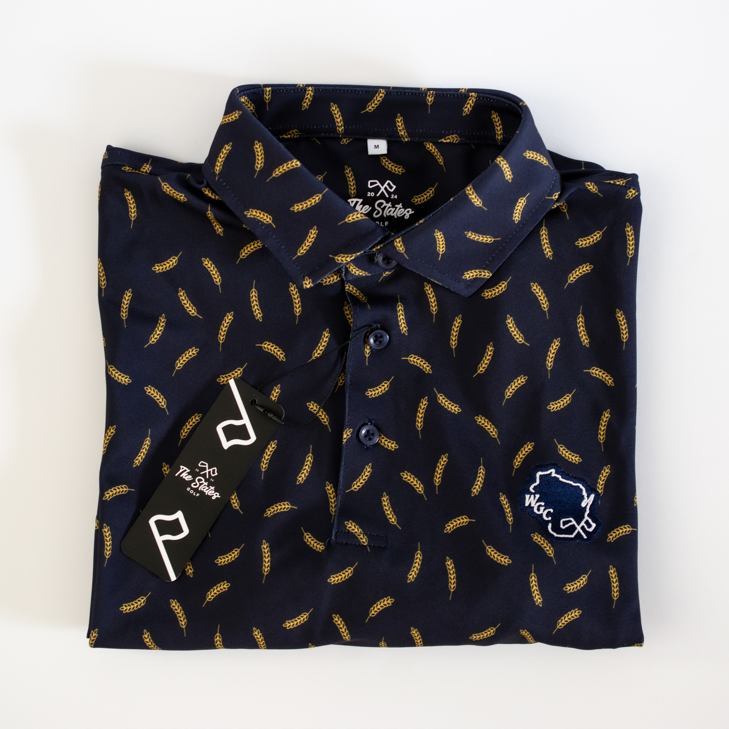 Wisconsin Golf Brewers Wheat Polo