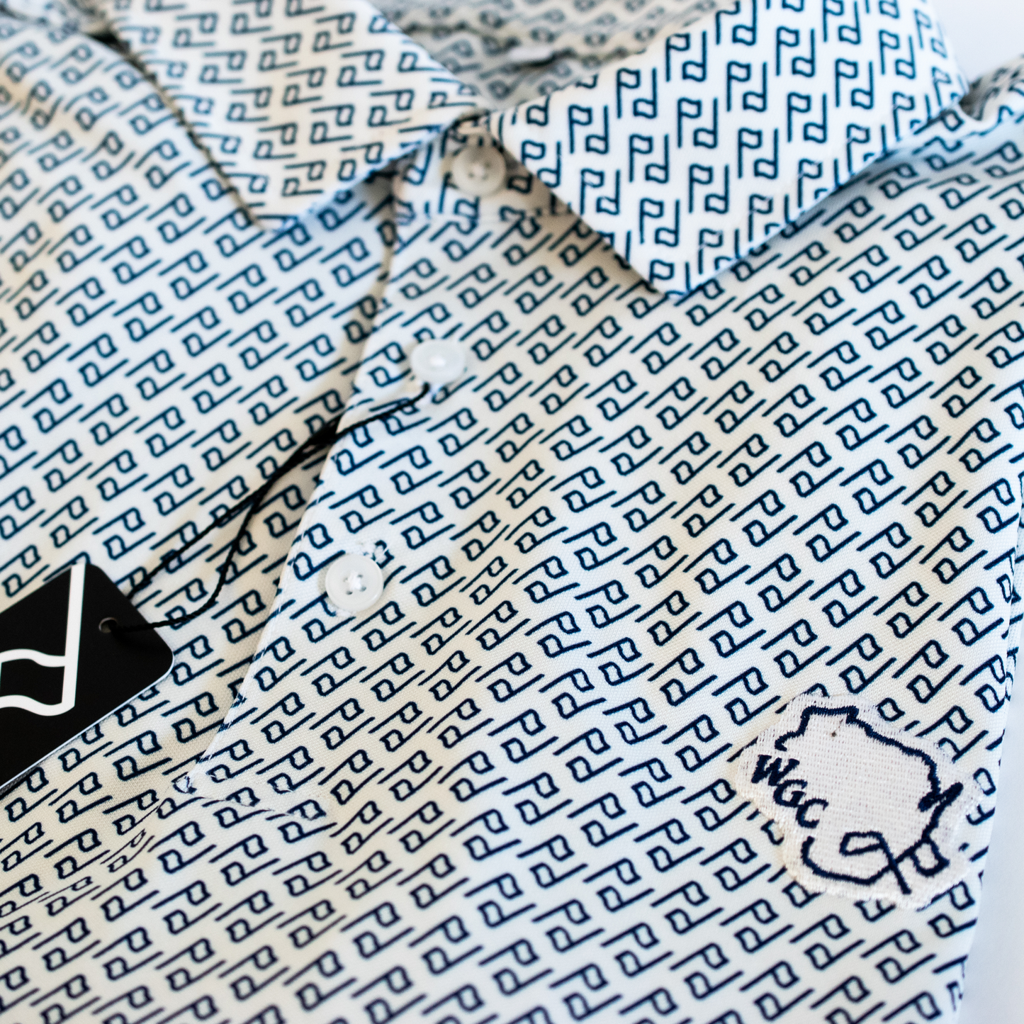 Wisconsin Golf Oat Flag Polo