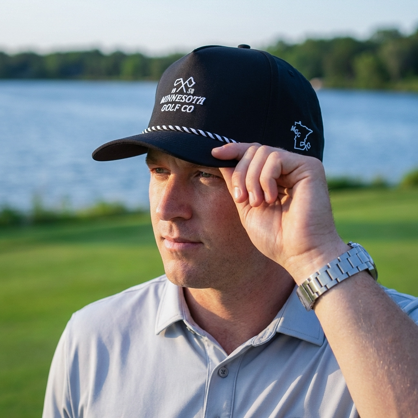 Minnesota Golf Co Performance Hat - Black