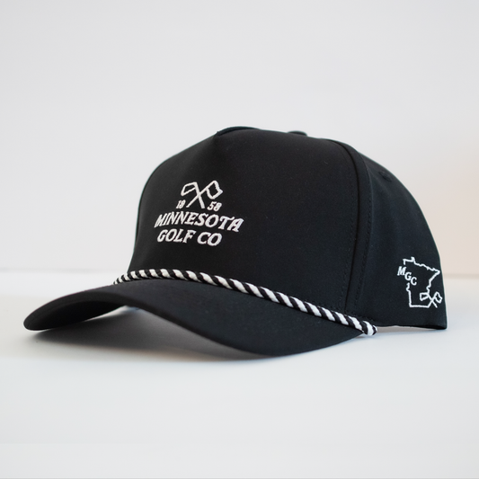 Minnesota Golf Co Performance Hat - Black