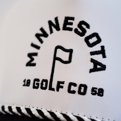 Minnesota Golf Co Flagstick Performance Hat - White