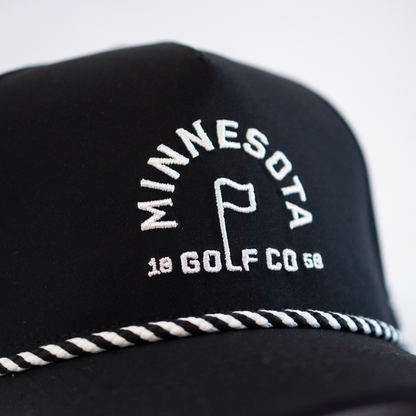 Minnesota Golf Co Flagstick Performance Hat - Black
