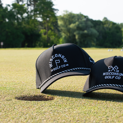 Wisconsin Golf Co Flagstick Performance Hat - Black