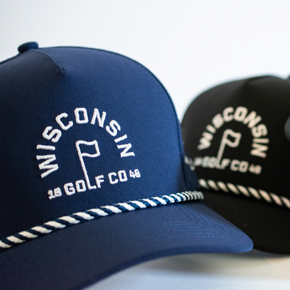 Wisconsin Golf Co Flagstick Performance Hat - Navy