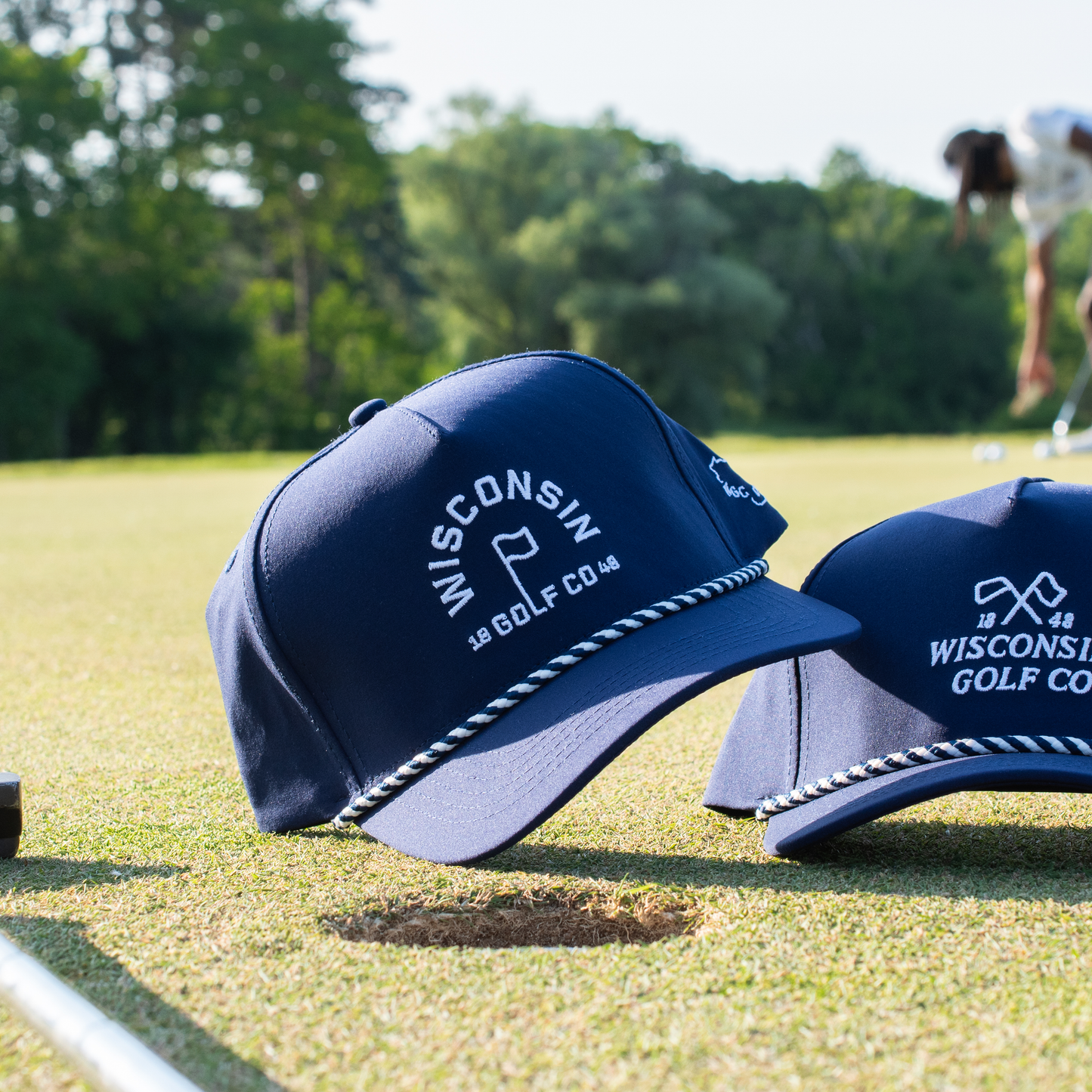 Wisconsin Golf Co Flagstick Performance Hat - Navy
