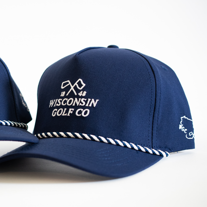 Wisconsin Golf Co Performance Hat - Navy
