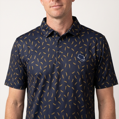 Wisconsin Golf Brewers Wheat Polo