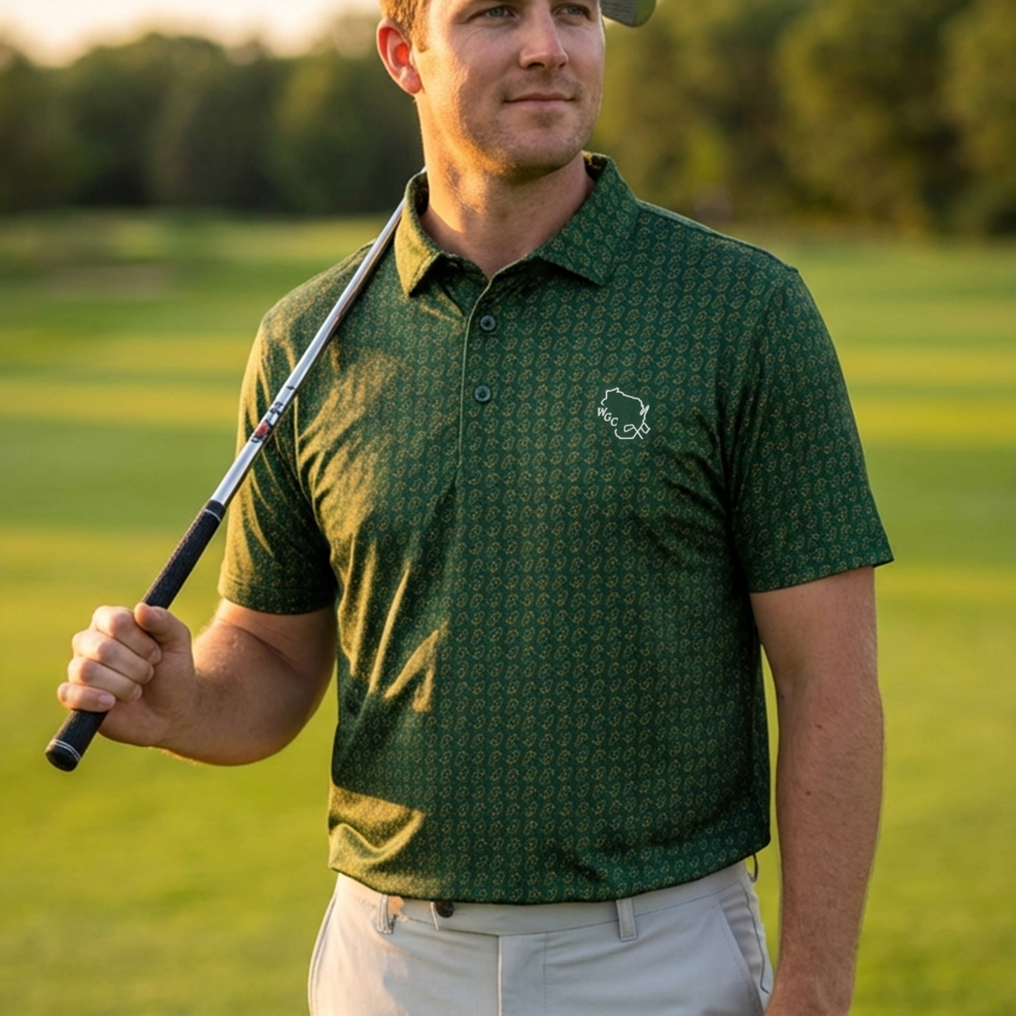 Wisconsin Golf Packers Cheesehead Polo