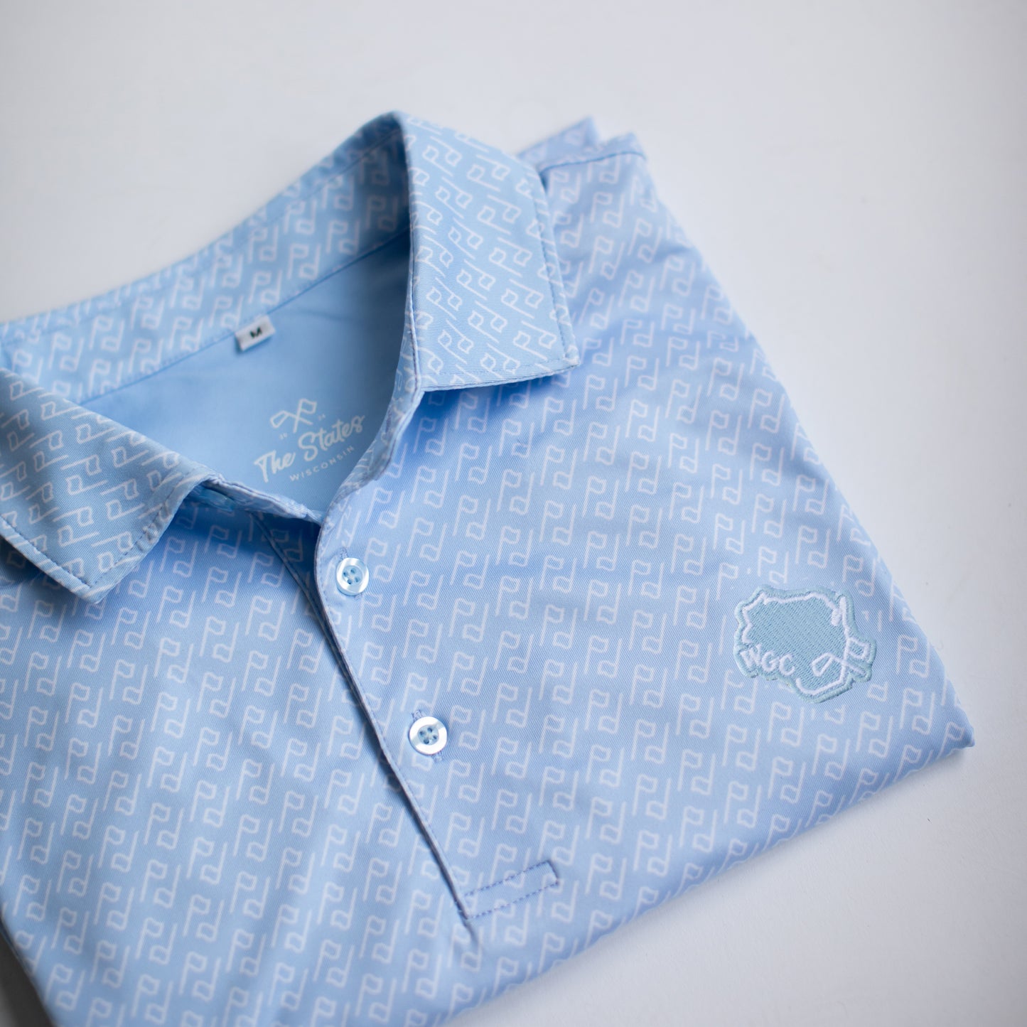 WGC Signature Light Blue Flag Polo