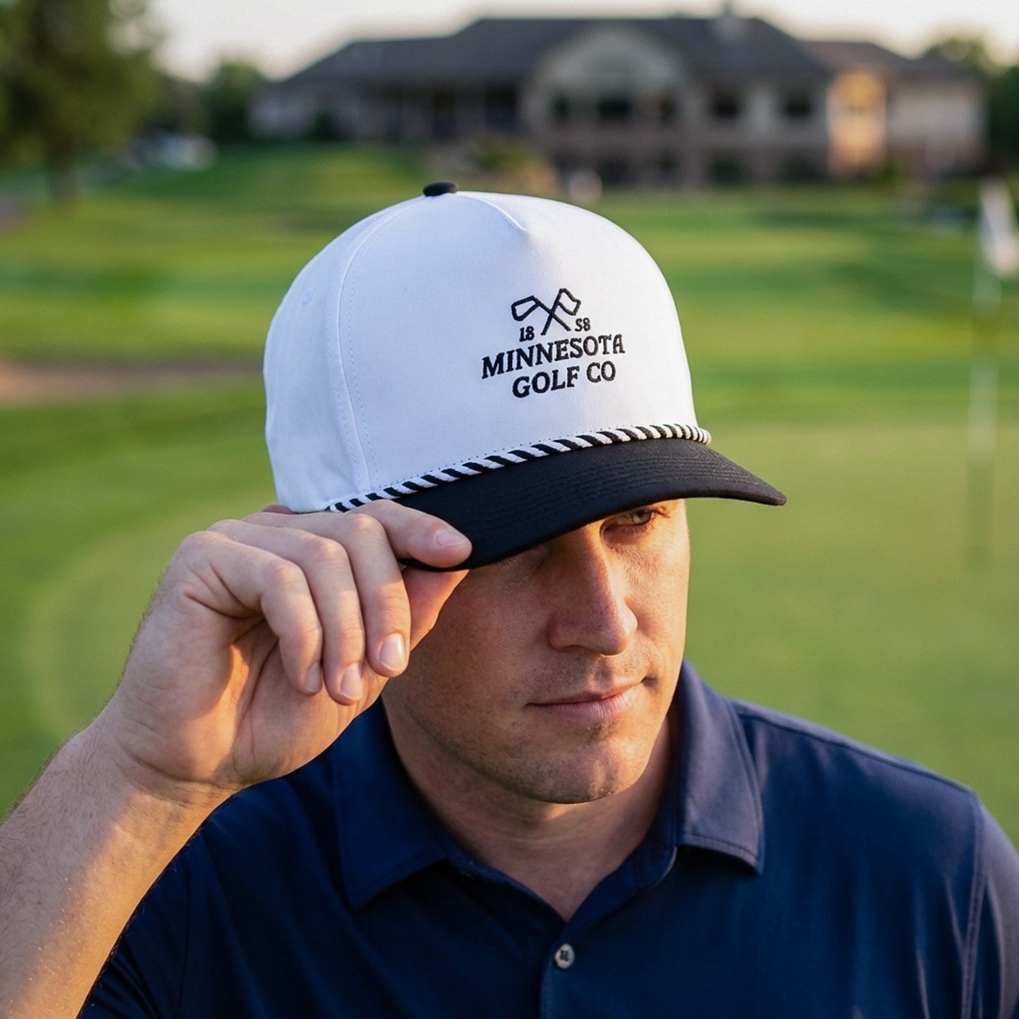 Minnesota Golf Co Performance Hat - White