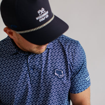 WGC Signature Navy Flag Polo