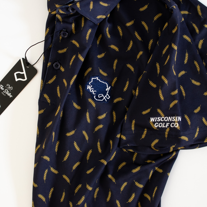 Wisconsin Golf Brewers Wheat Polo