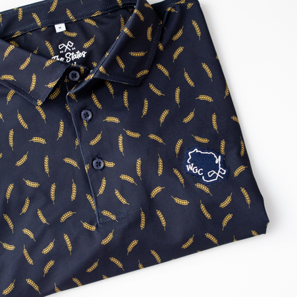 Wisconsin Golf Brewers Wheat Polo