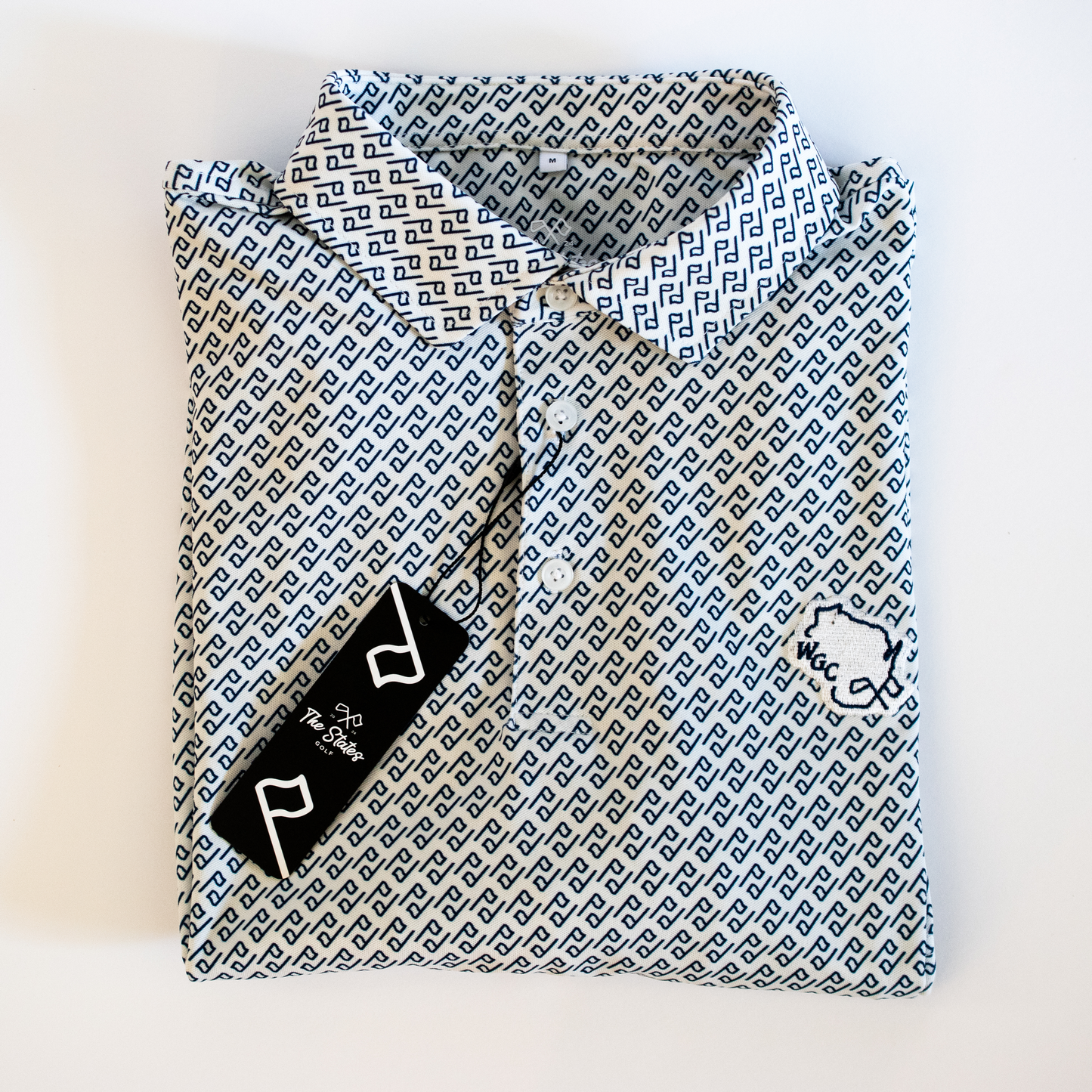 Wisconsin Golf Oat Flag Polo