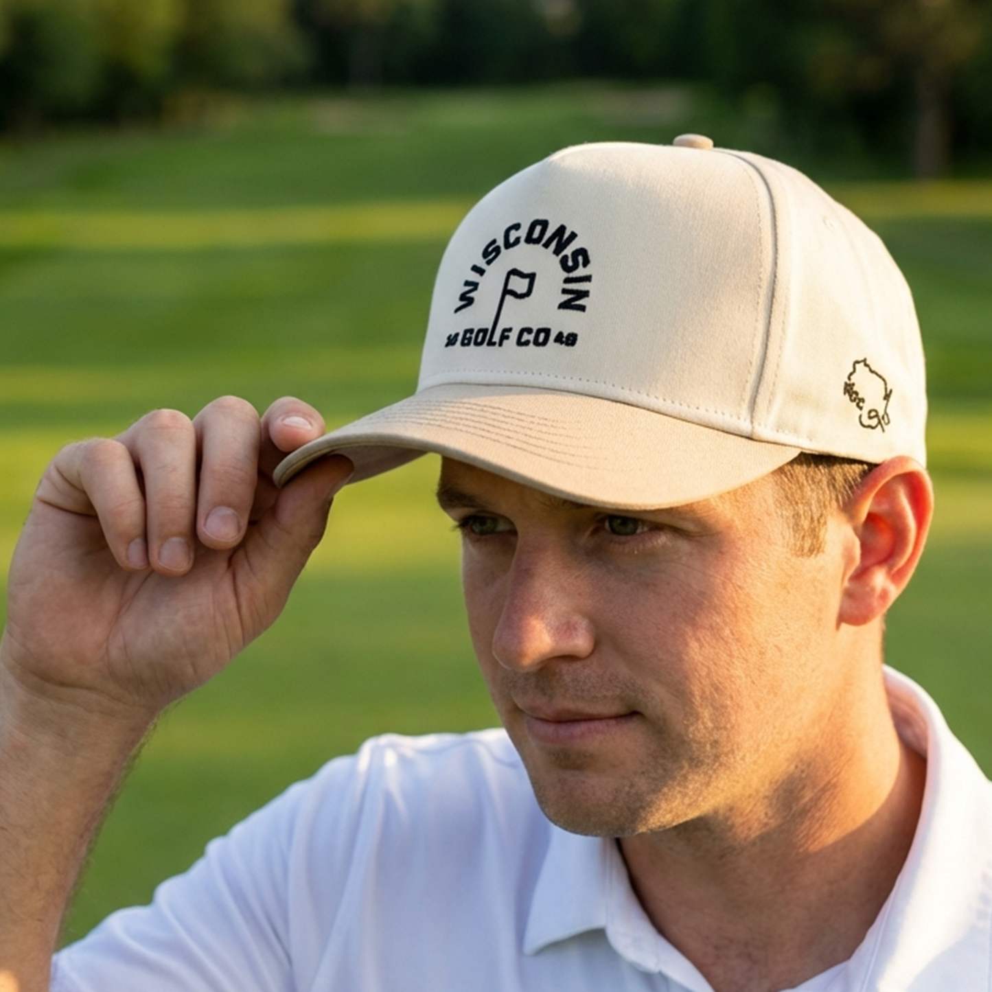 Wisconsin Golf Co Flagstick Everyday Hat - Tan